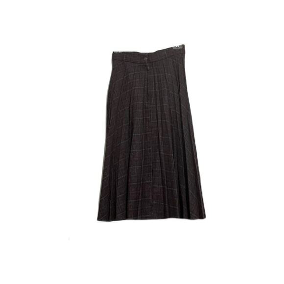 Vintage Rojean Pleated Plaid Skirt Mulberry Size 7 - Picture 1 of 3